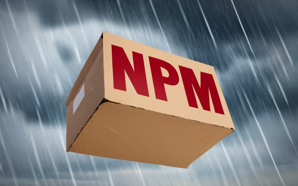 Cardboard box labelled NPM